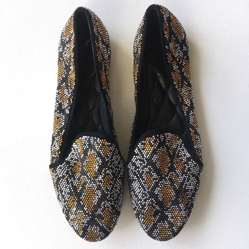 Brian Atwood Claudelle studded flats Size 9.5